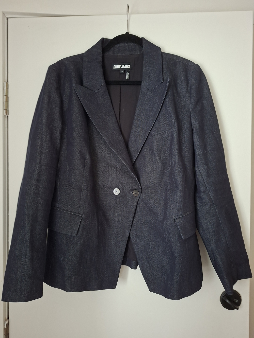 DKNY Jeans Dark Blue Blazer Size 14